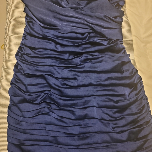 Express Strapless Dress Navy Size 8. EUC - Picture 5 of 8
